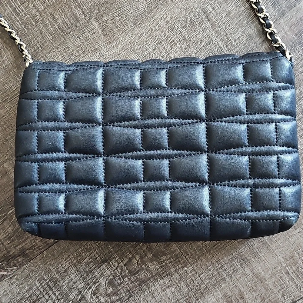 Kate Spade - Black Quilted Crossbody Bag - Picture 6 of 11